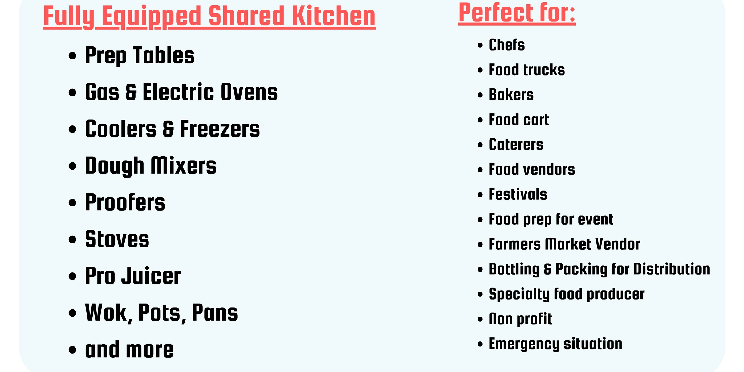 Ghost Kitchen For Rent